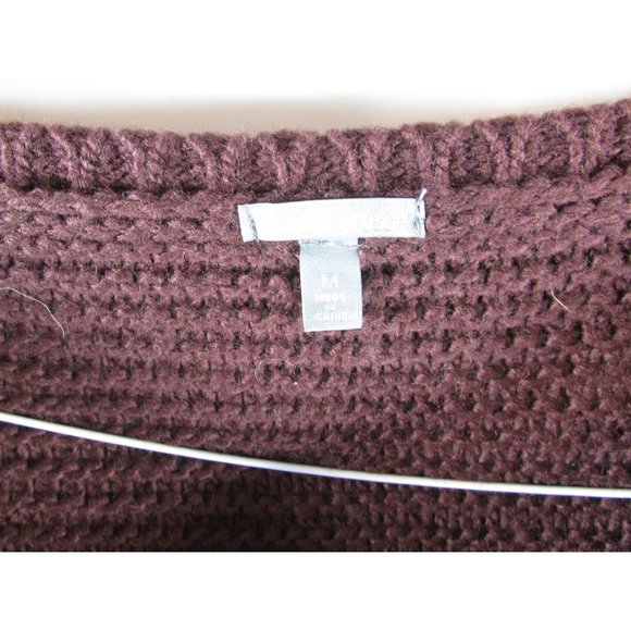 Charlotte Russe Maroon Sweater Size Medium - Picture 3 of 8
